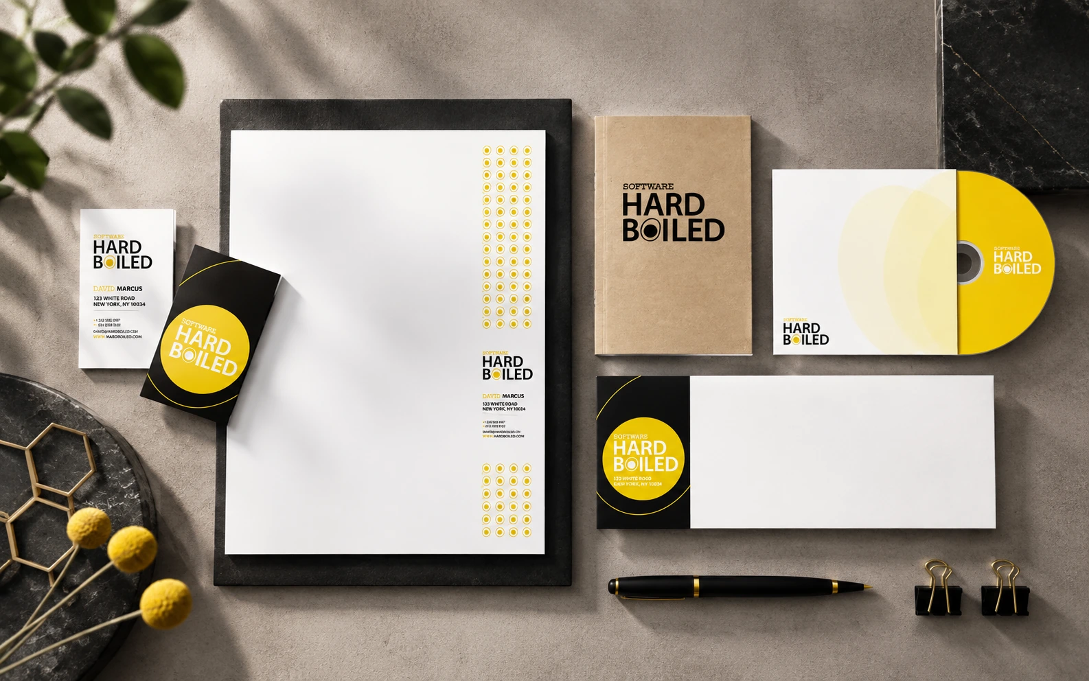 Hard Boiled branding